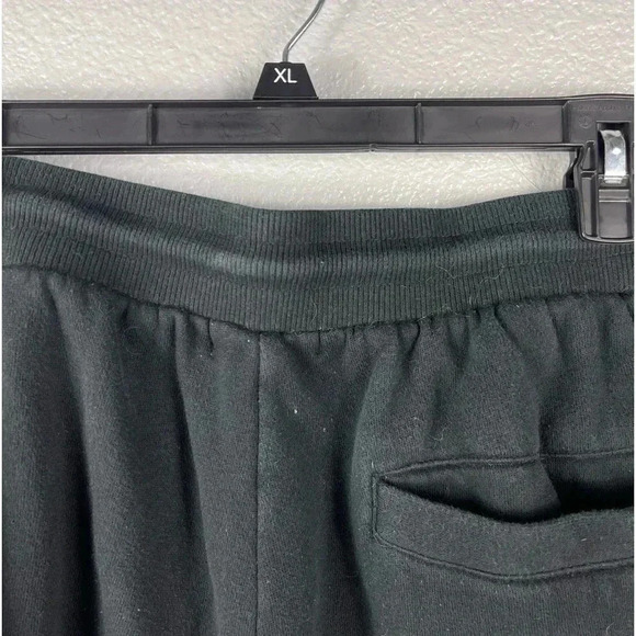 True Religion Men’s Basketball Fleece Shorts Black Y2K 2XL Pull On Drawstring - Picture 8 of 9